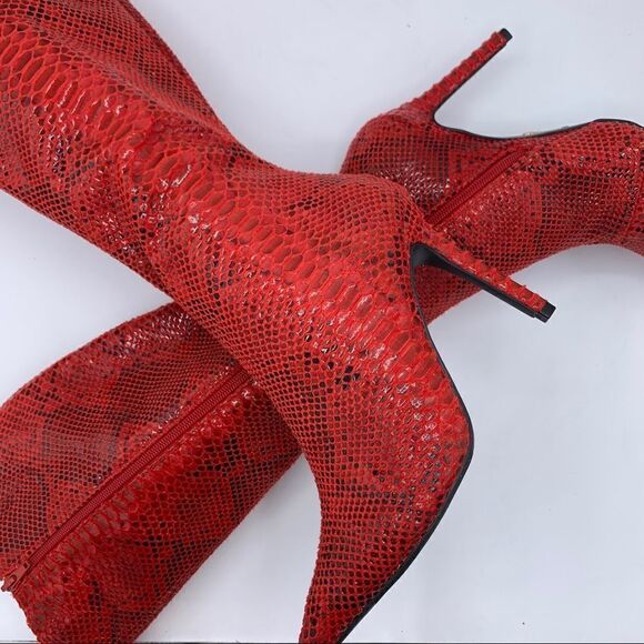 Thalia Sodi Rajel “Red Snake” Boots - Picture 9 of 16